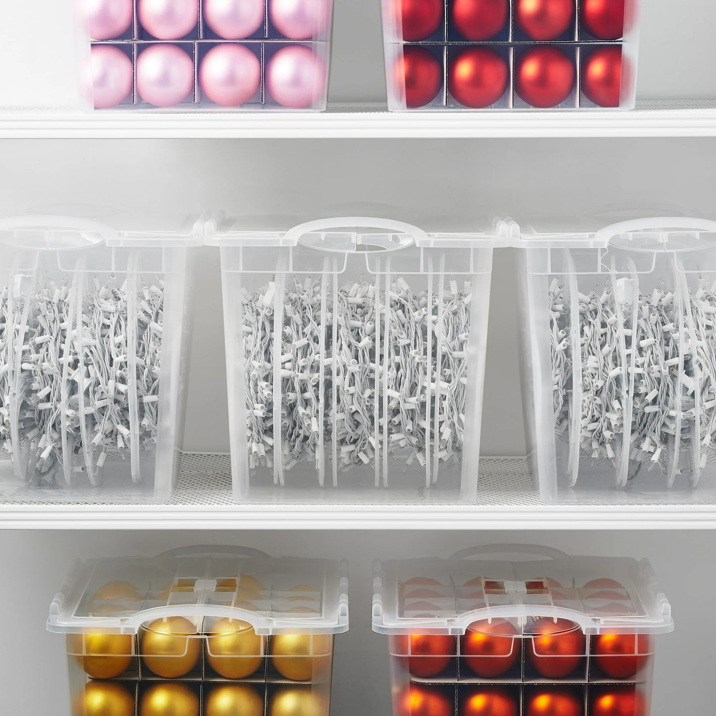 The Home Edit Light Organizer with Hinged Lid, Clear