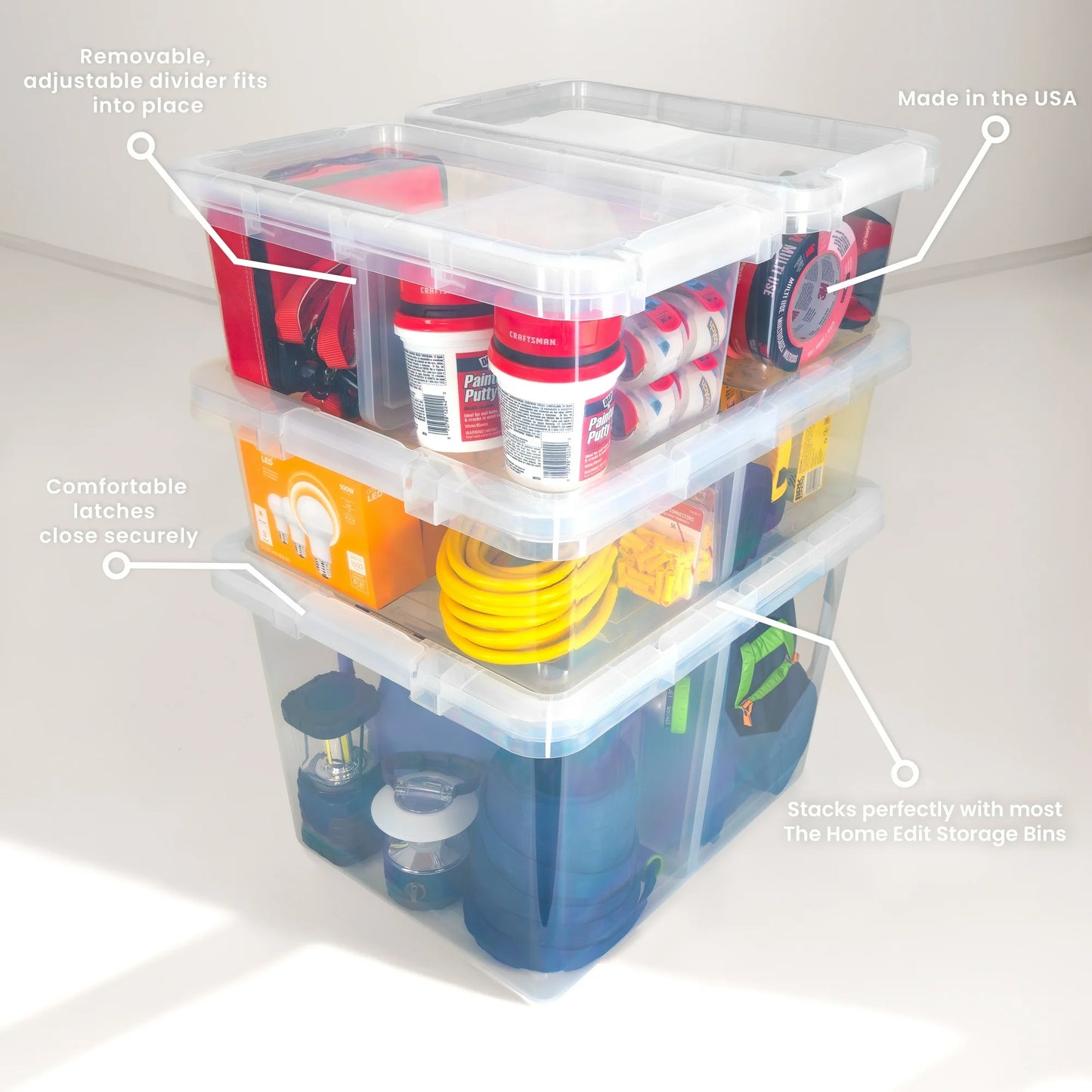 The Home Edit 17 Quart Bulk Storage Bin Divider