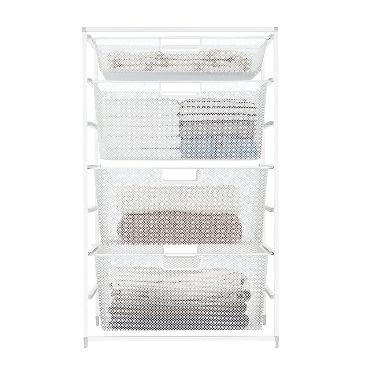 Elfa White Mesh Medium Start-A-Stack