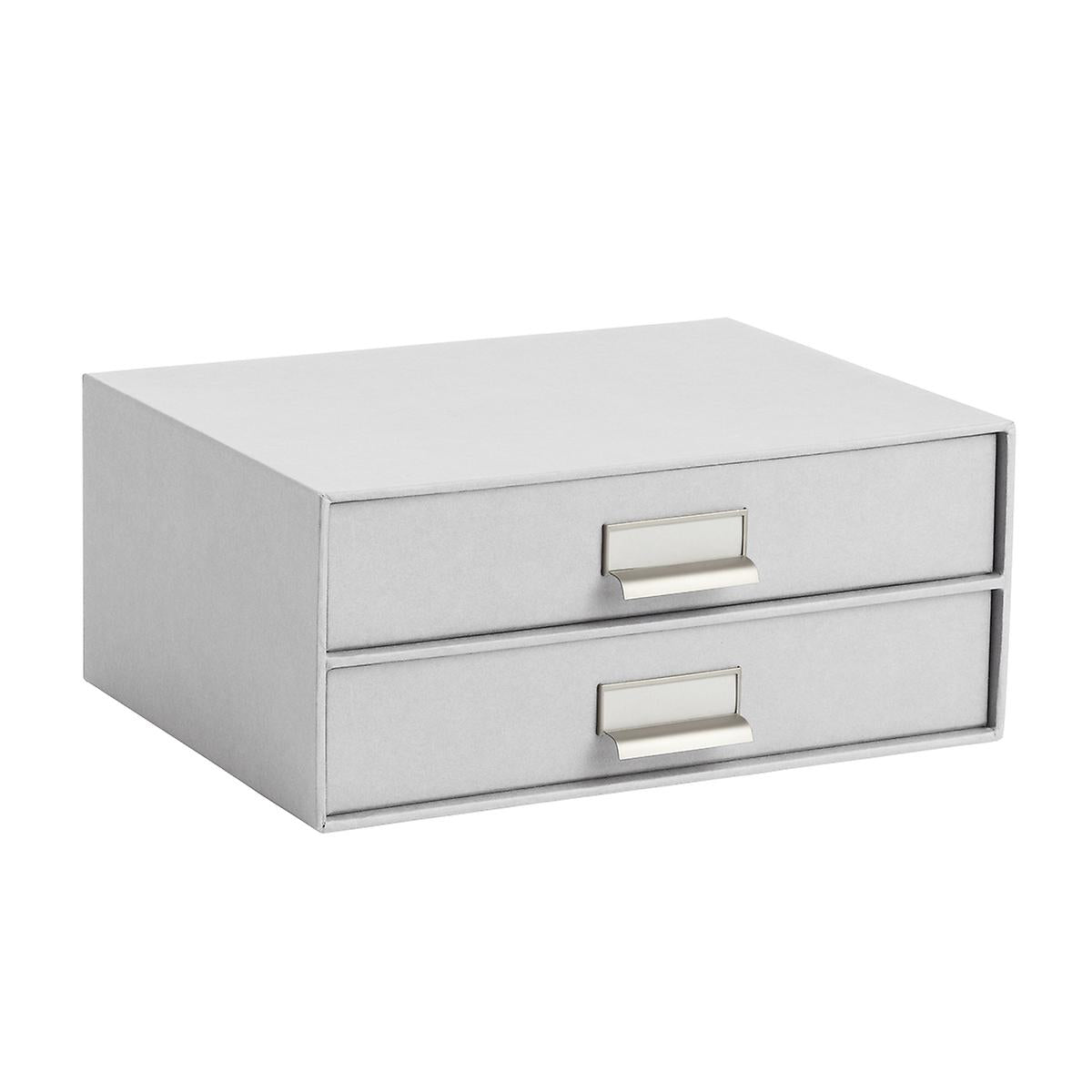 Bigso Light Grey Stockholm Paper Drawers