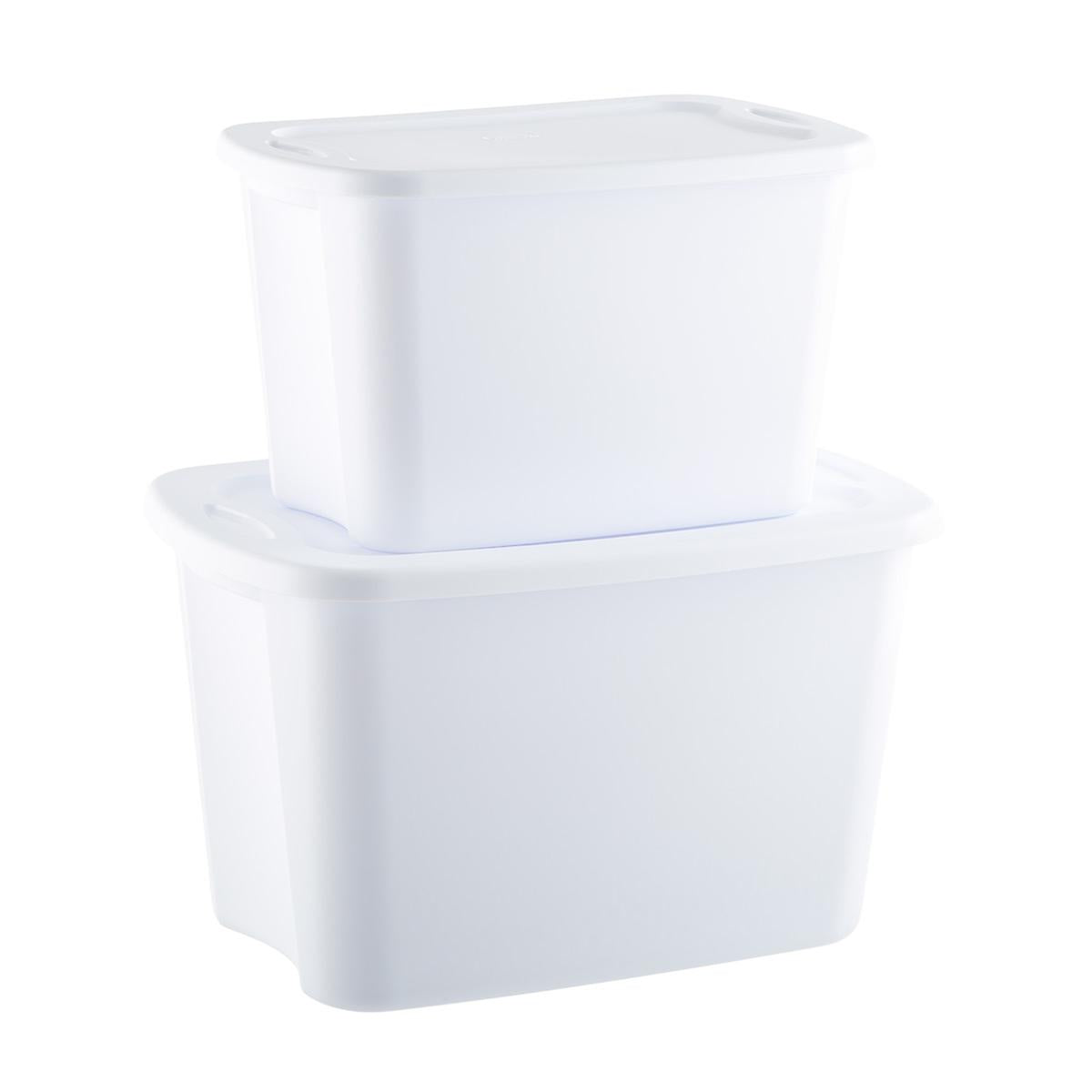 Sterilite White Tote Boxes