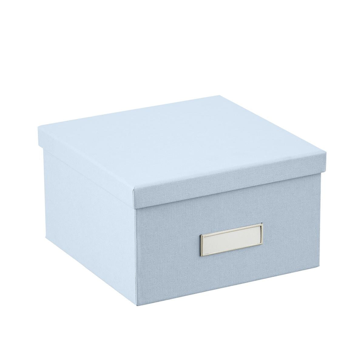 Bigso Steel Blue Stockholm Photo Storage Box