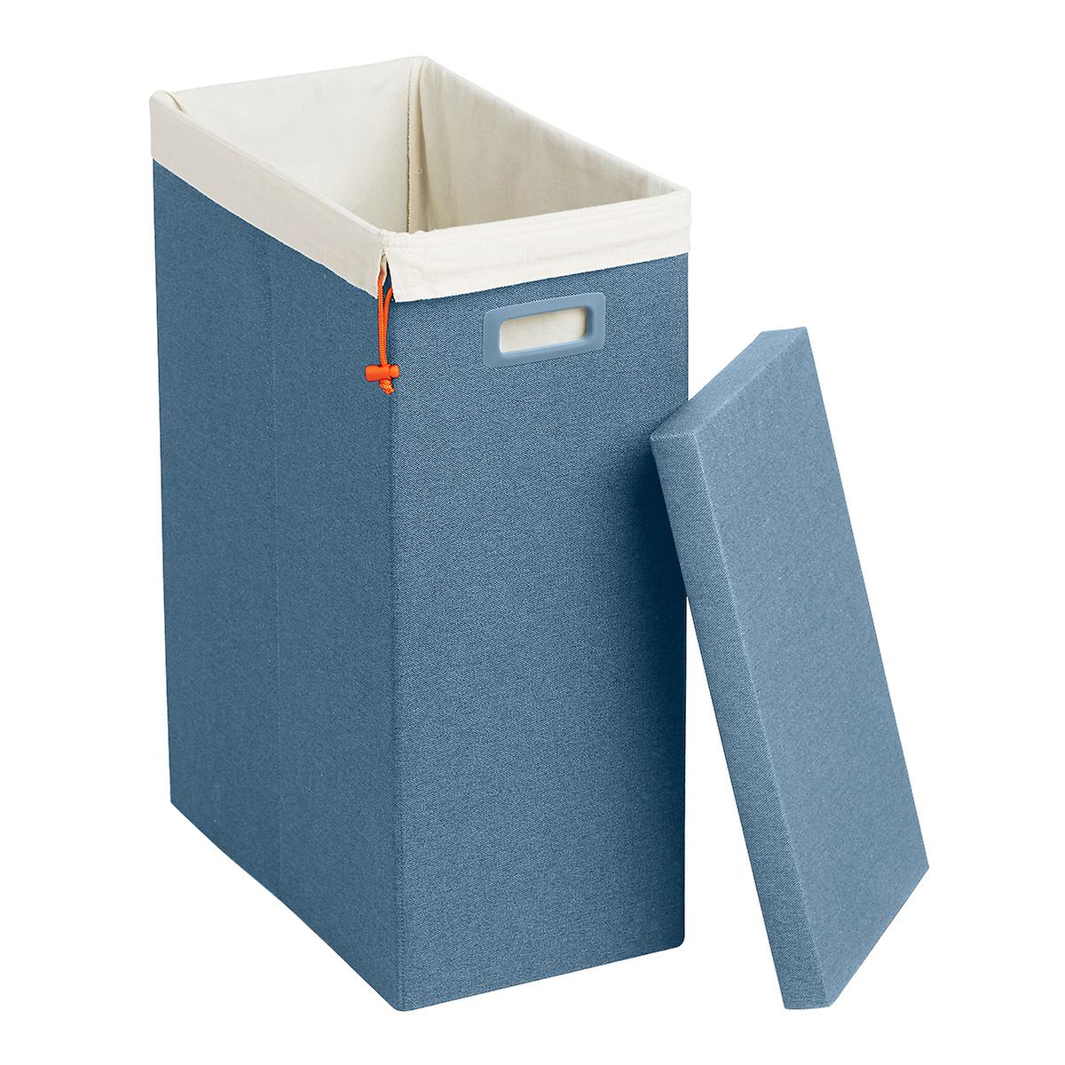 Slate Blue Poppin Laundry Hamper