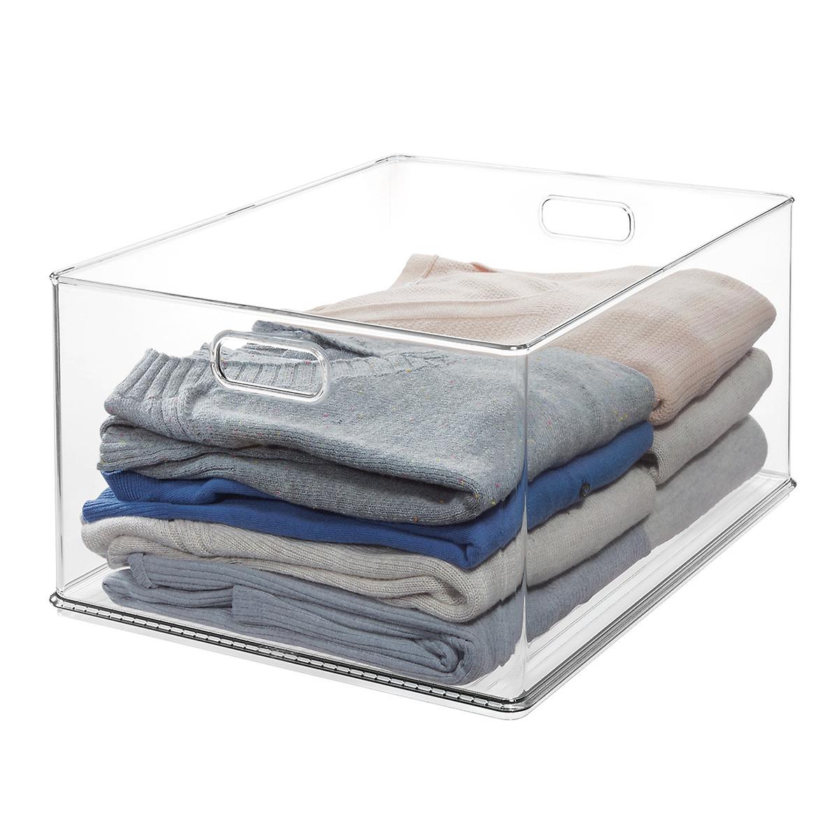 Clear Stackable Closet Bin