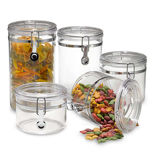 SALT™ Clear 5-Piece Canister Set
