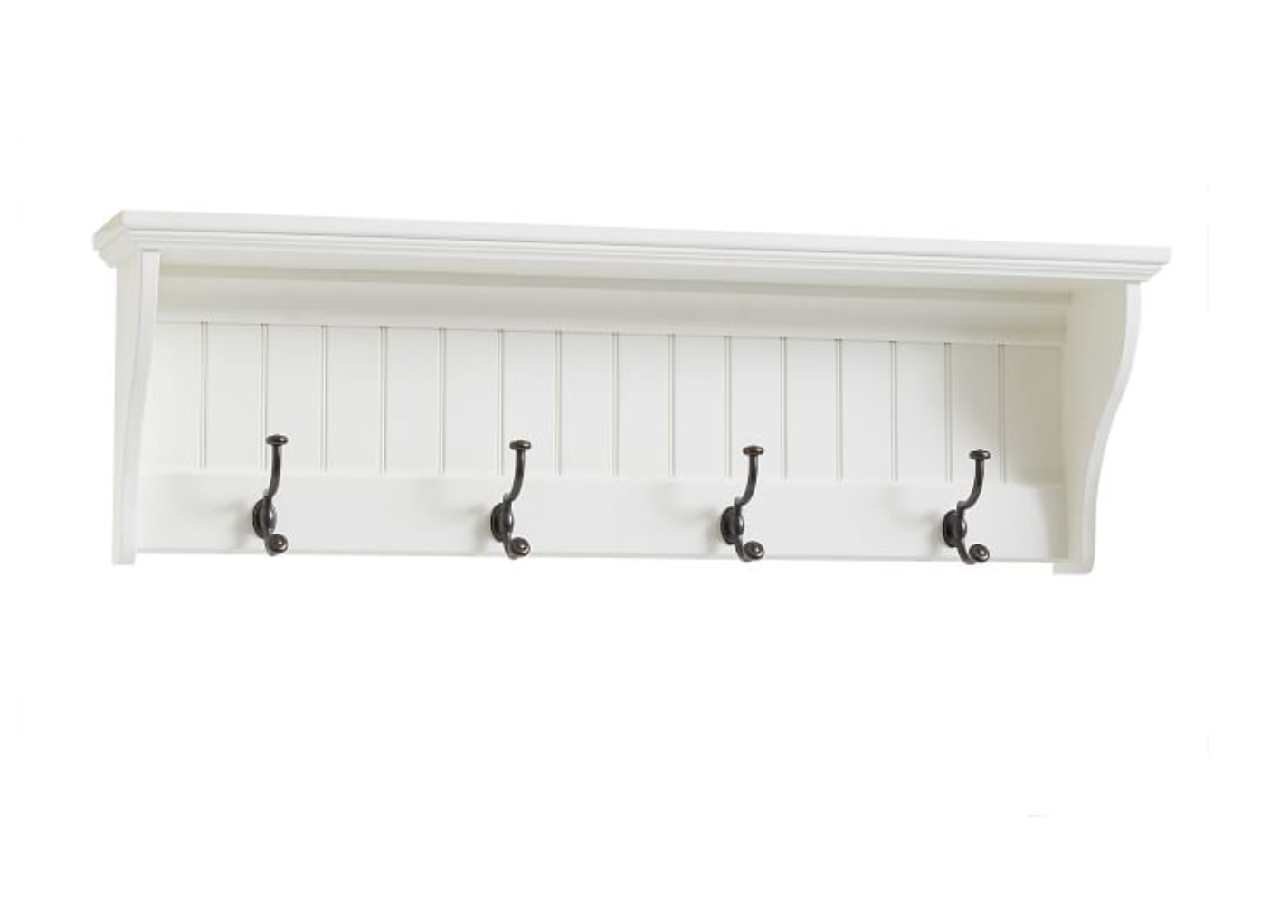 Pottery Barn Aubrey Entryway Wall Shelf with Hooks