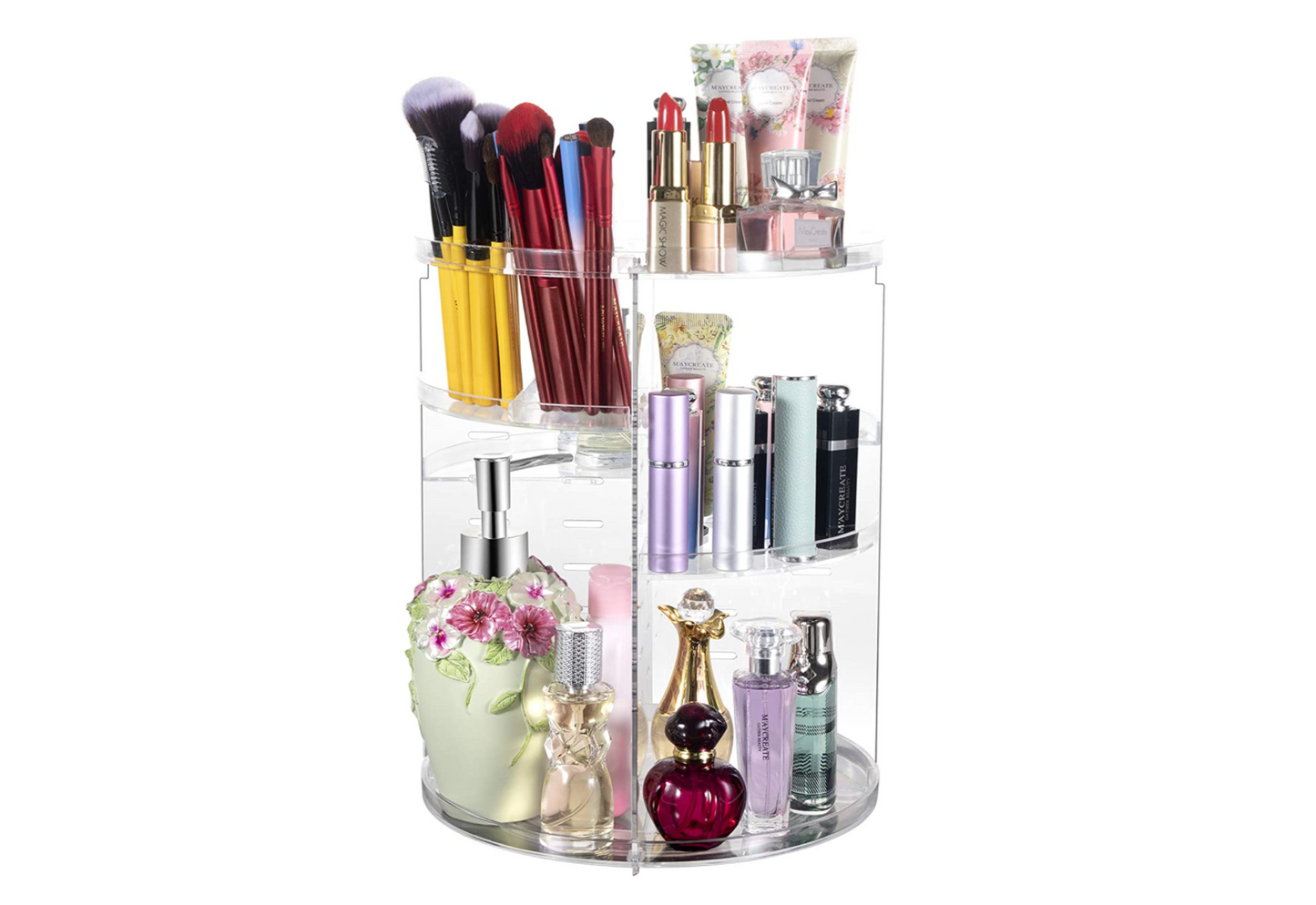 360° Rotating Makeup Organizer
