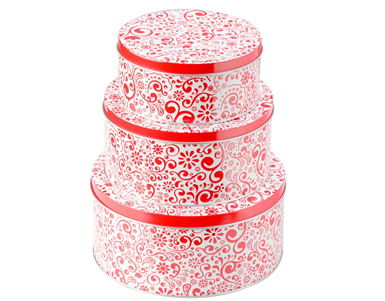 Premium Christmas Cookie Tins – Set of 3