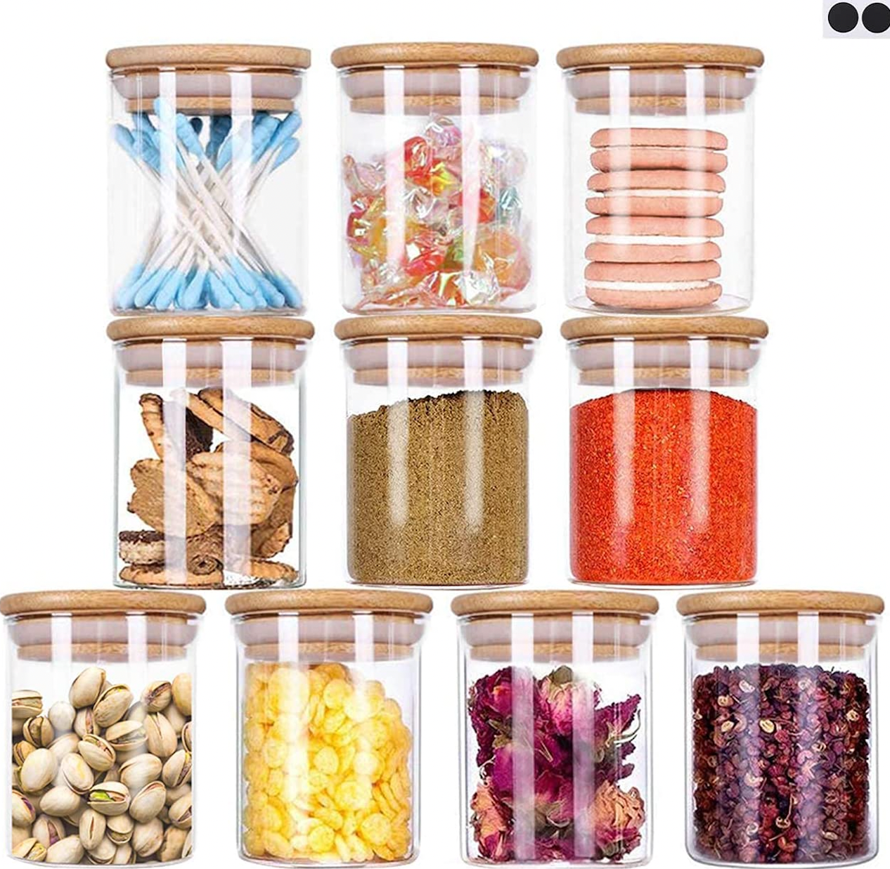 6 oz. Glass Storage Jars (10/pk)