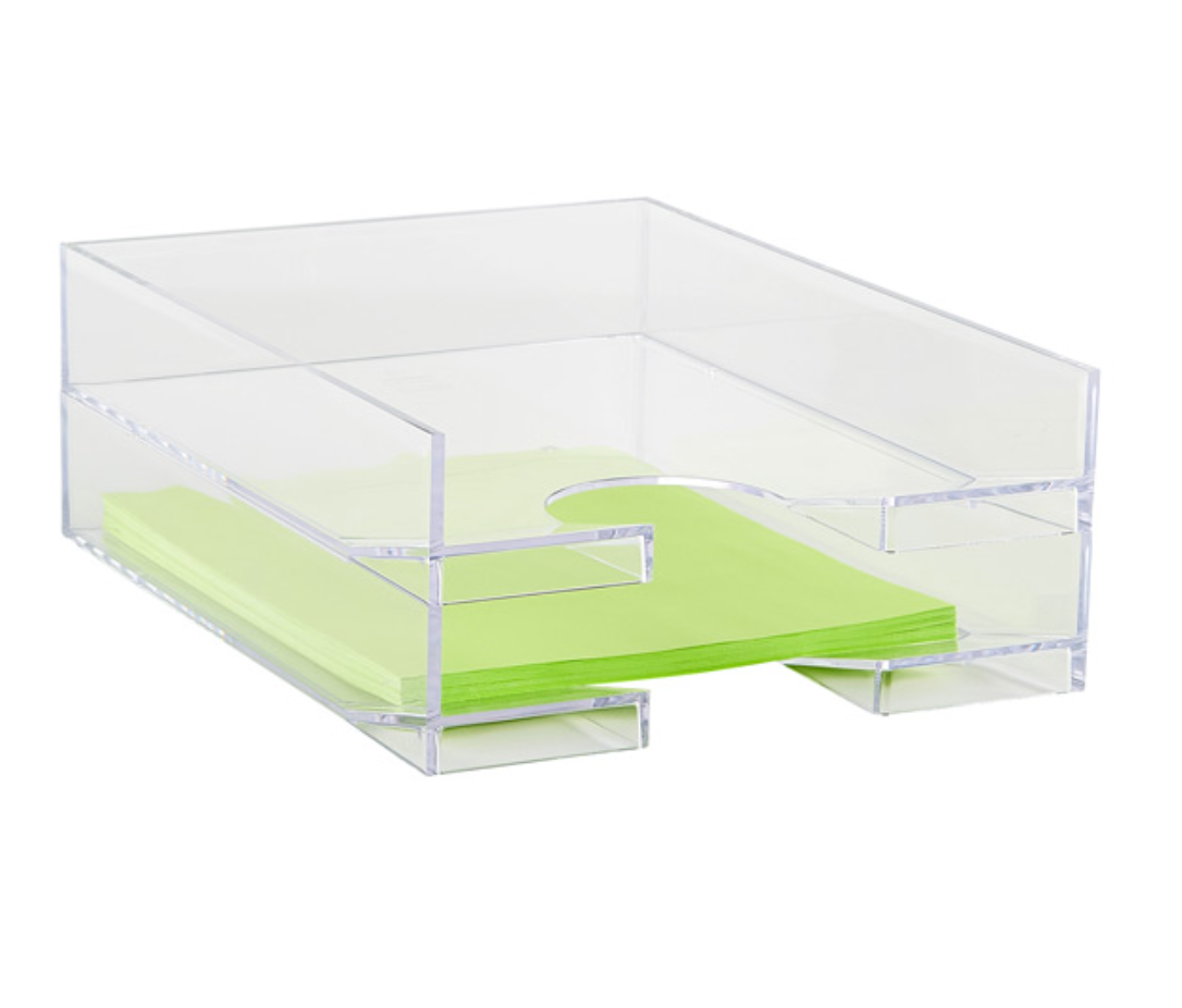 Palaset Clear Stackable Letter Tray