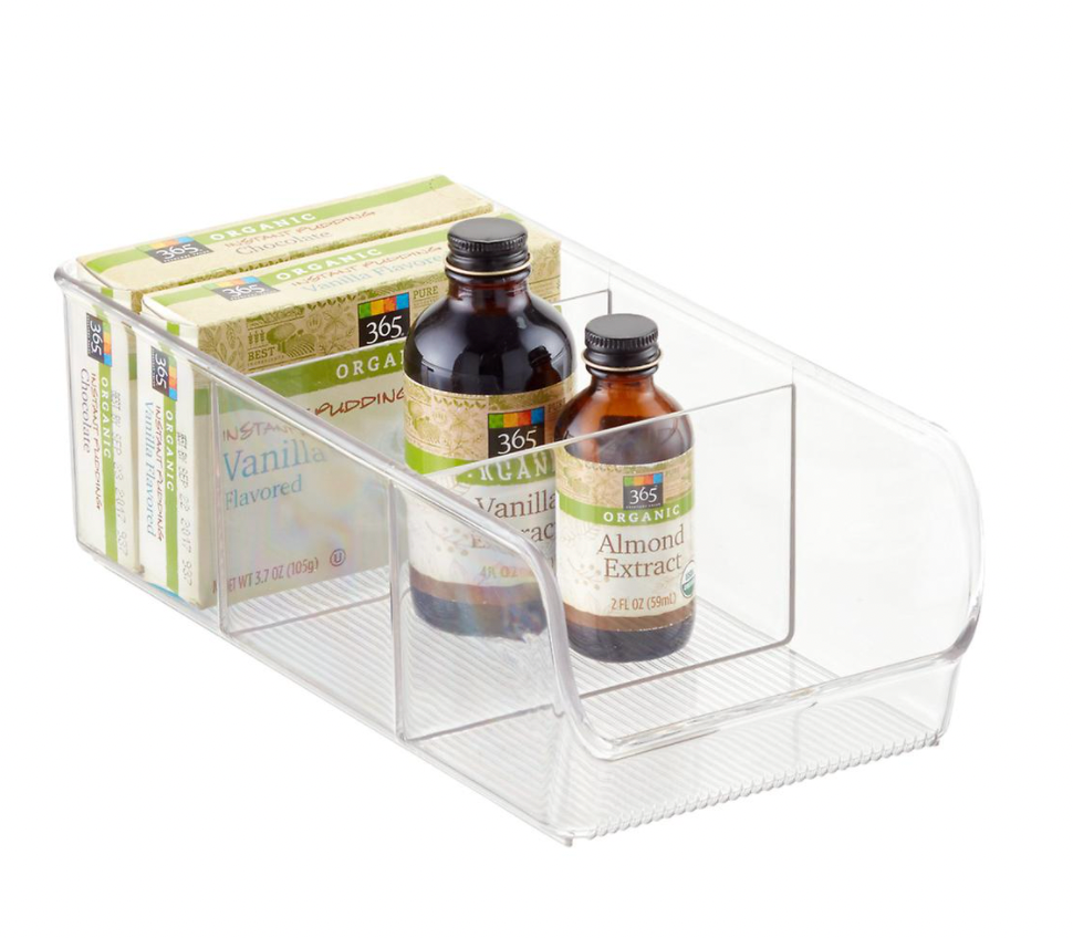 iDesign Linus 3-Section Divided Cabinet Organizer