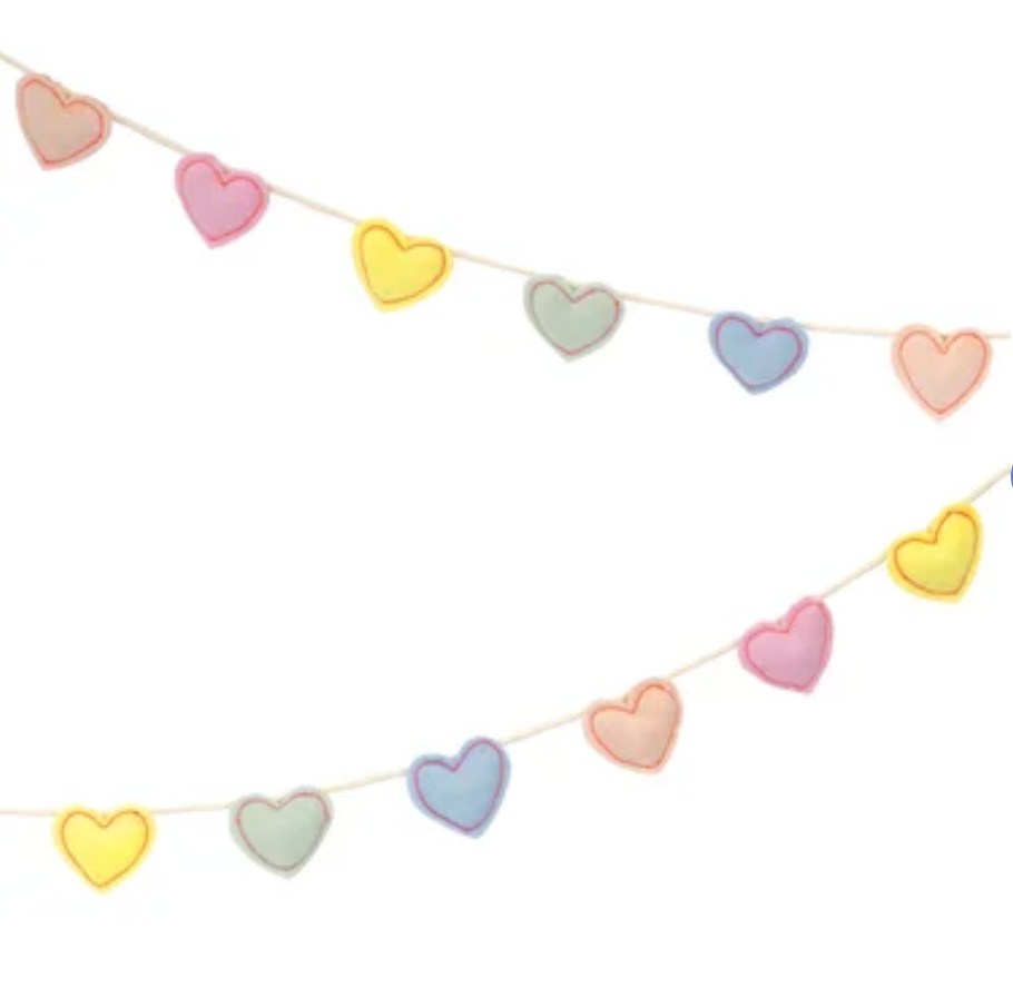Felt Heart Garland