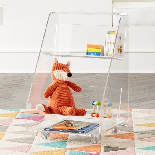 Acrylic Book Cart