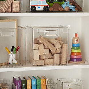Linus Cube Bins with Handles