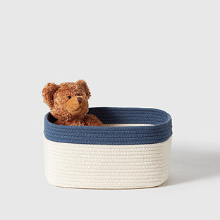 Indigo Blue Kawaii Cotton Rope Bin