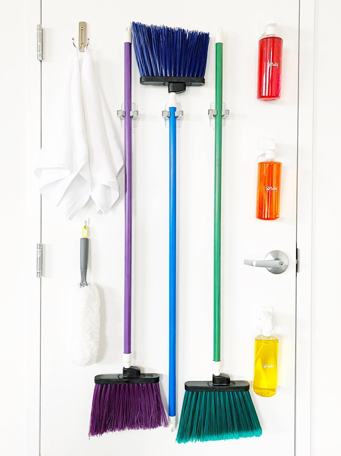 [THE] Door Storage to Simplify Your Cleaning Routine