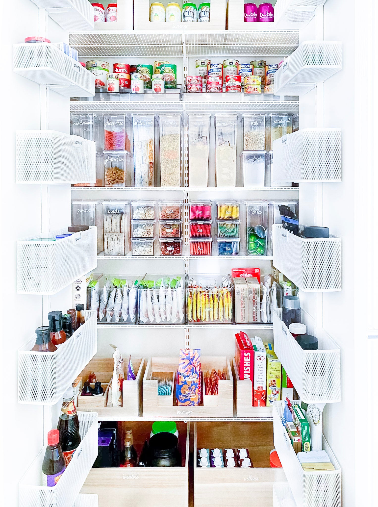 Bino | Plastic Storage Bins, Medium - Deep | The Handler Collection | Multipurpose Organizer Bins | Kitchen Pantry Organizers and Storage | Clear