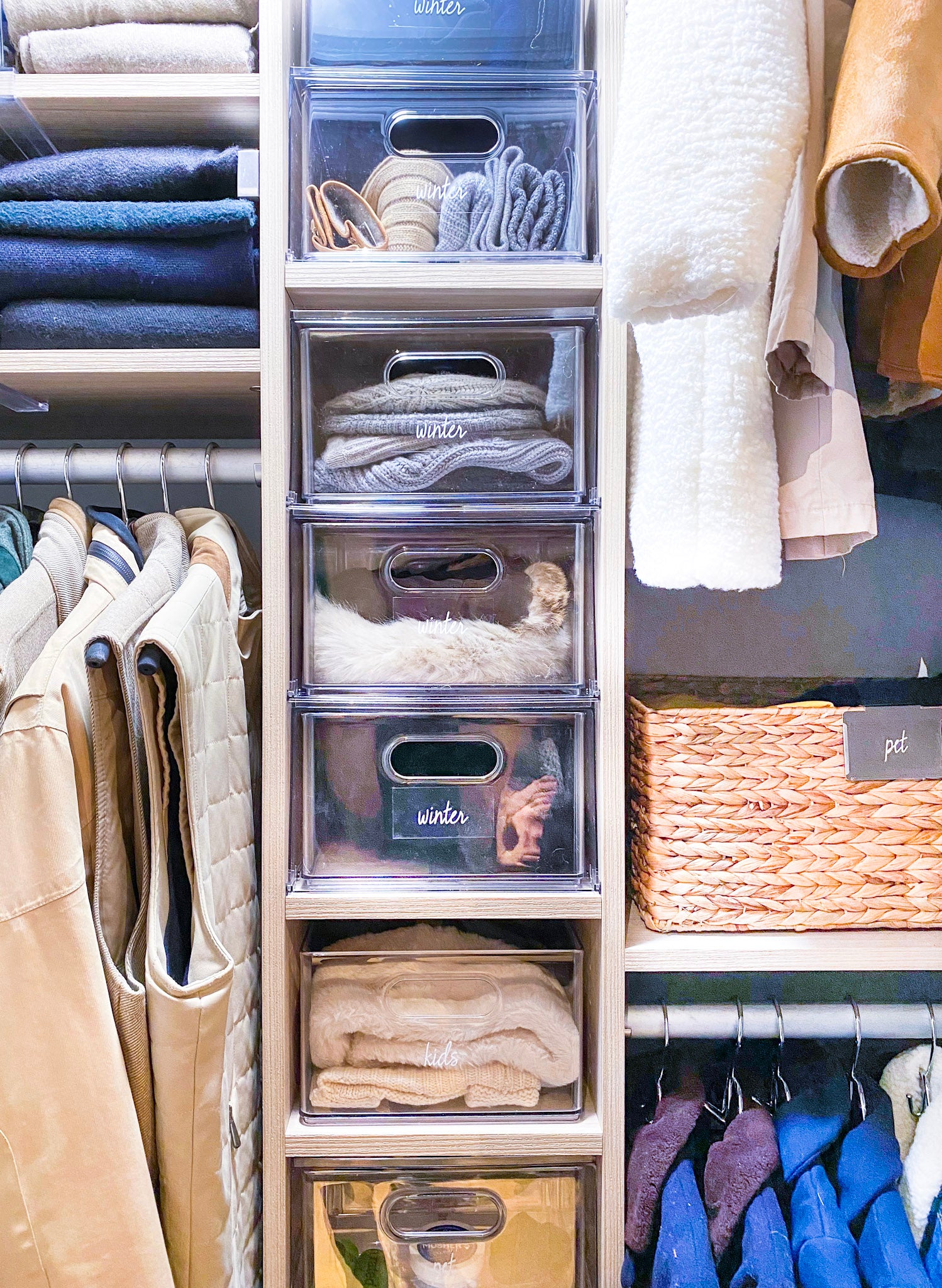 How to Store Winter Clothes Best Space Saving Solutions The Home Edit