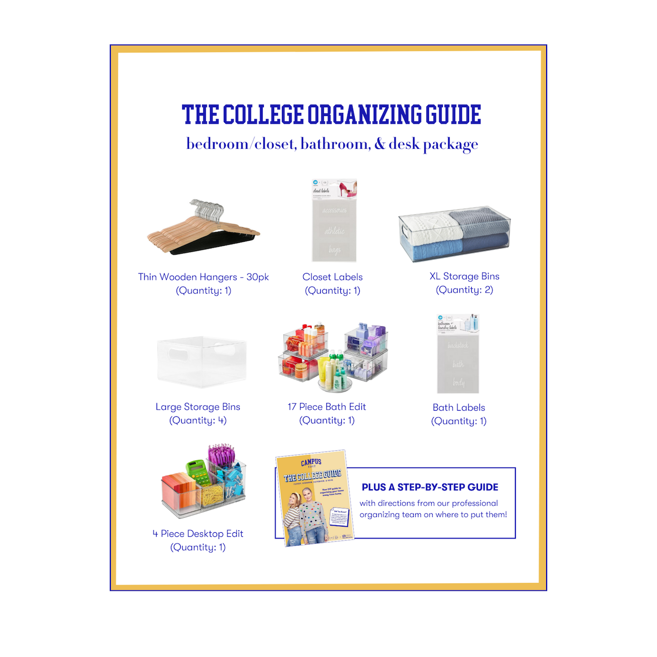 The College Guide Organizing Package