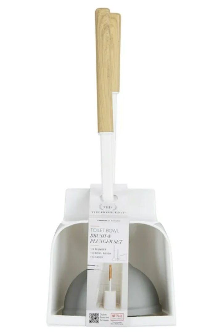 The Home Edit Plunger/Bowl Brush Combo with Caddy