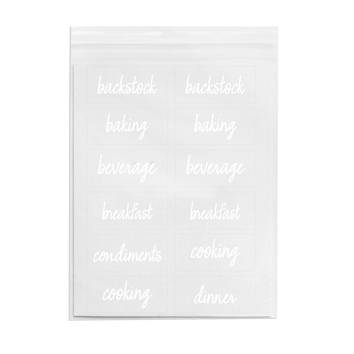 The Home Edit Clear Pantry Labels, Pack of 24