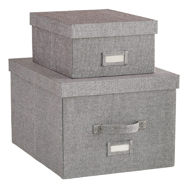 Grey Cambridge Storage Boxes