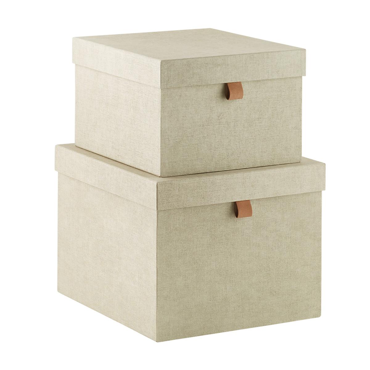 Bigso Linen Marten Storage Boxes