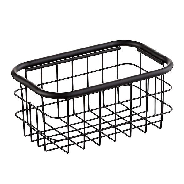 Small Urban Stackable Wire Basket Black