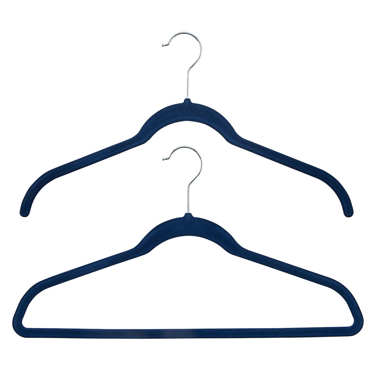 Navy Premium Non-Slip Velvet Hangers