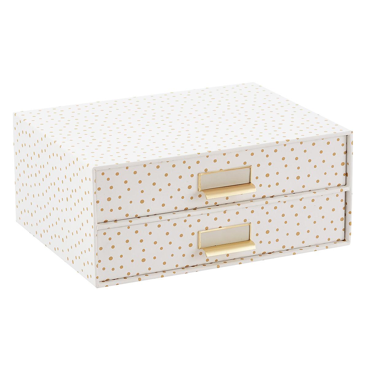 Bigso Gold Dots Stockholm Paper Drawers