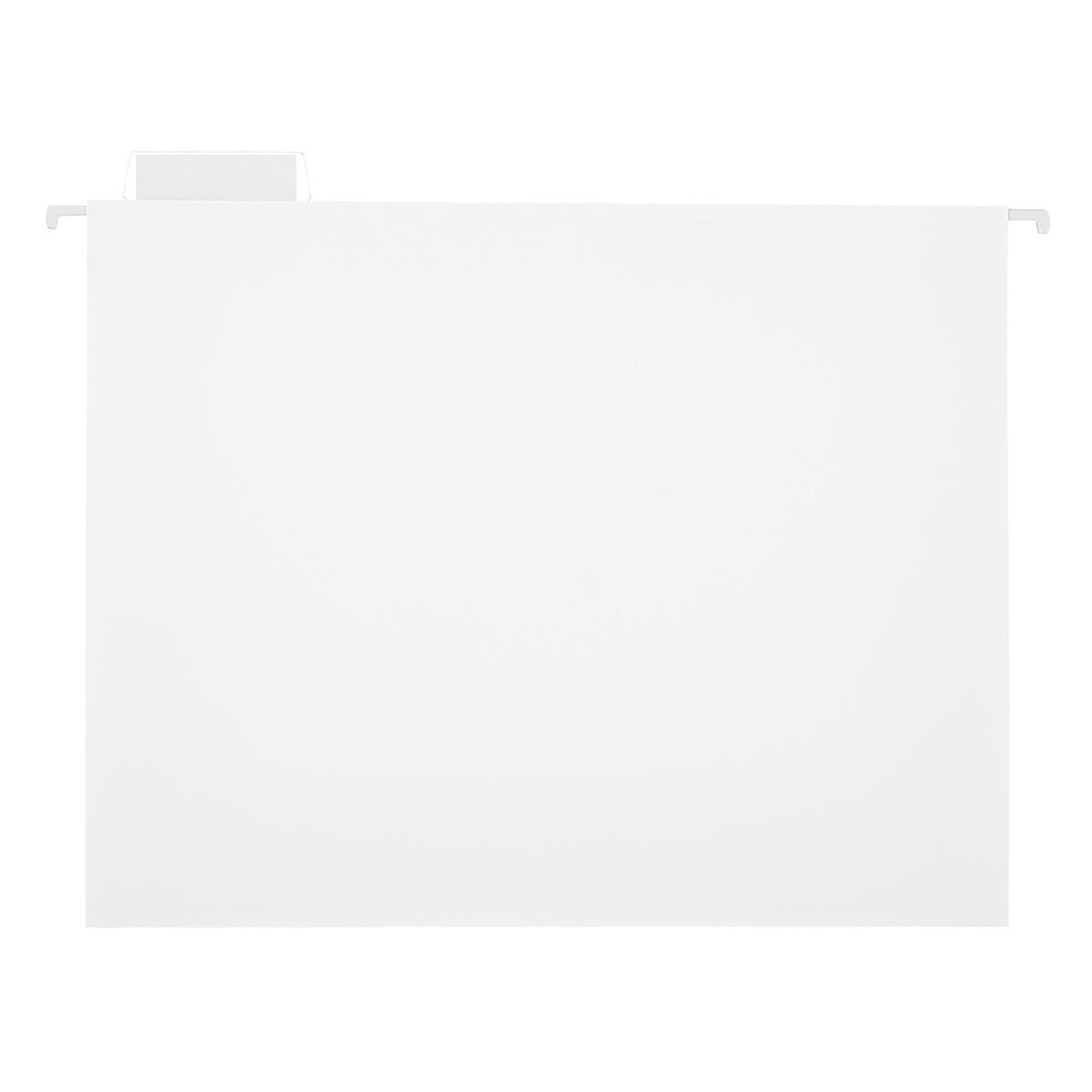White Letter-Size Hanging File Folders