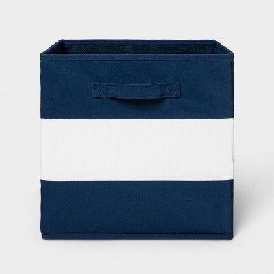 13″ Fabric Stripe Storage Bin – PillowfortTM
