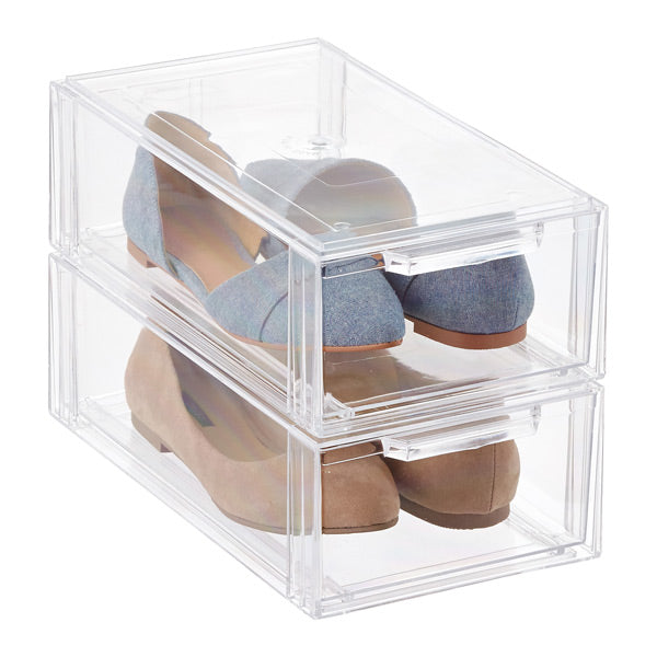 Clear Stackable Shoe Drawer