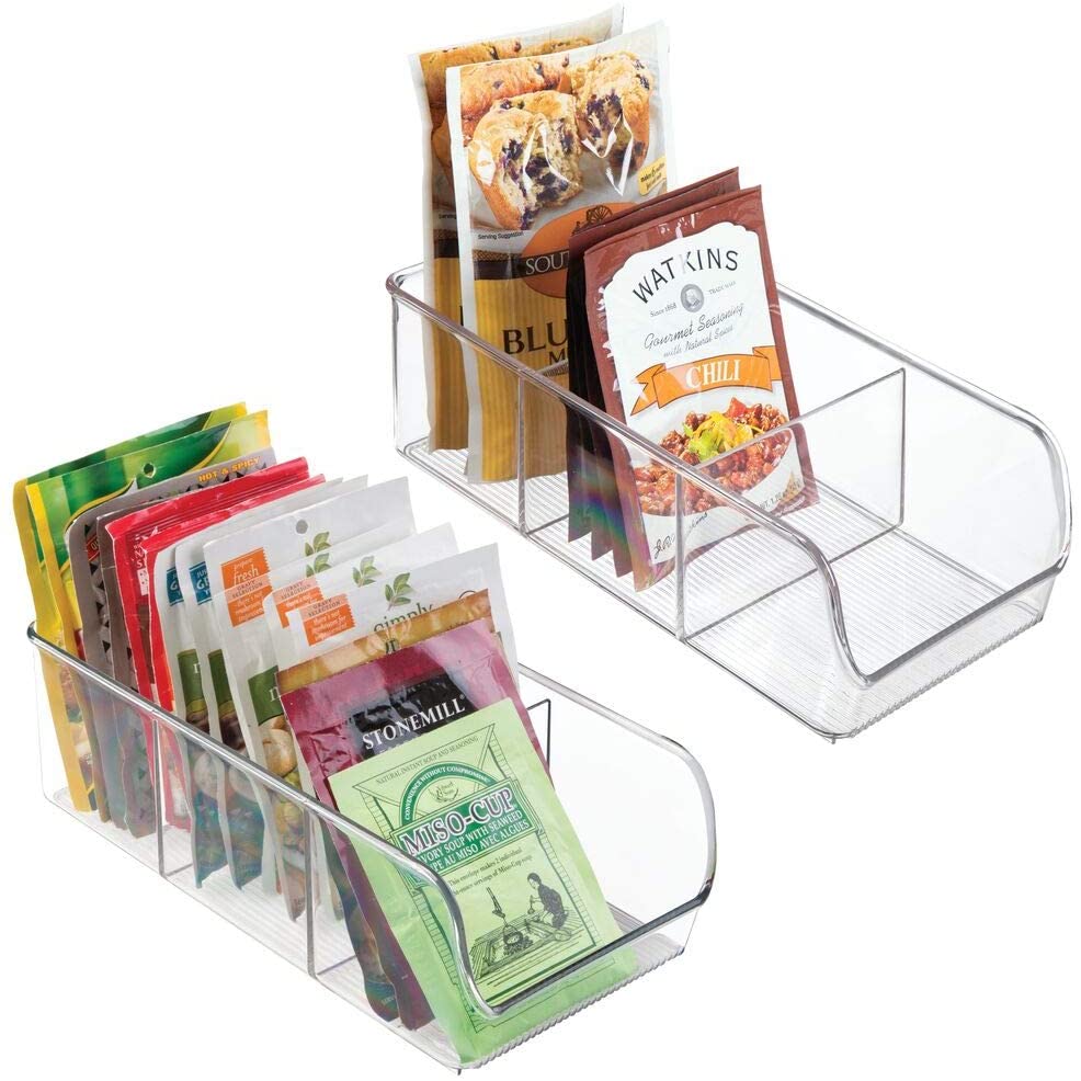 Food Packet Organizer Bin Caddy