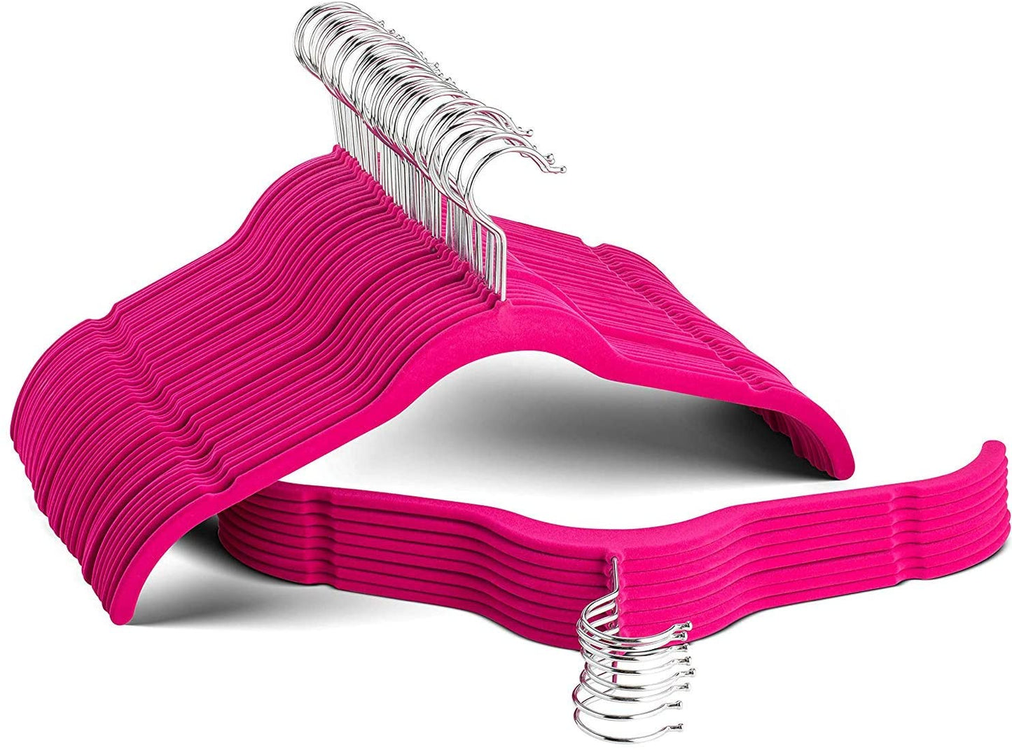 Pink Velvet Shirt Hangers (50 pack)