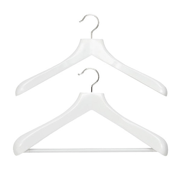 Superior White Wooden Coat & Suit Hangers