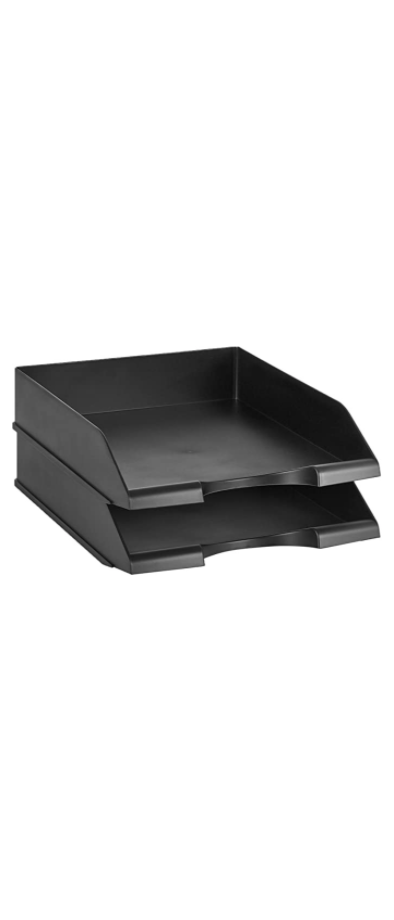 Black Stackable Letter Tray