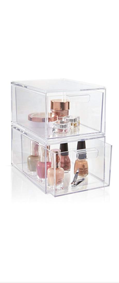 Stackable Makeup Drawers