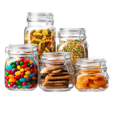 Clear Glass Kitchen Canisters
