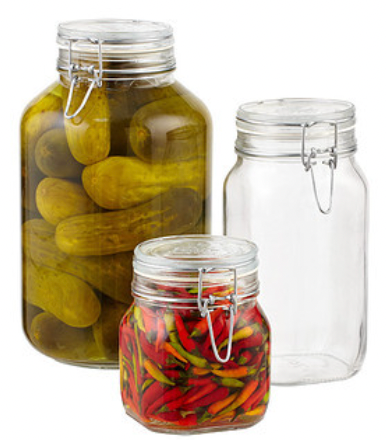 Bormioli Hermetic Glass Storage Jars