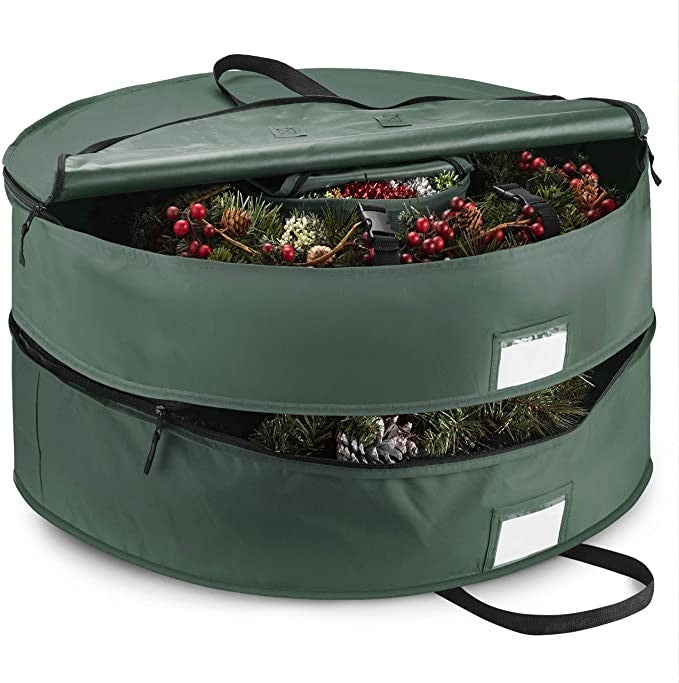 Double Premium Christmas Wreath Storage Bag 30”