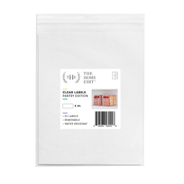 The Home Edit Clear Pantry Labels, Pack of 24